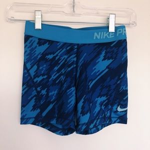 Colorful blue nike pros
